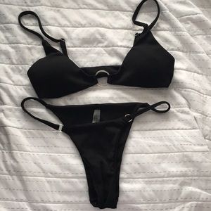 Black bathing suit set (never worn)